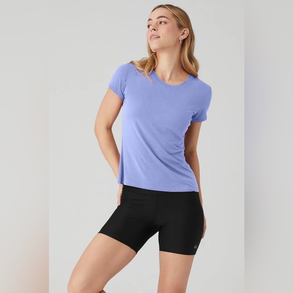ALO YOGA | ✨NWOT✨ All Day Short Sleeve in Infinity Blue - Picture 2 of 5